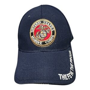 Rapid Dominance US Marine Corps Hat Navy Blue USMC The Few The Proud Ball Cap